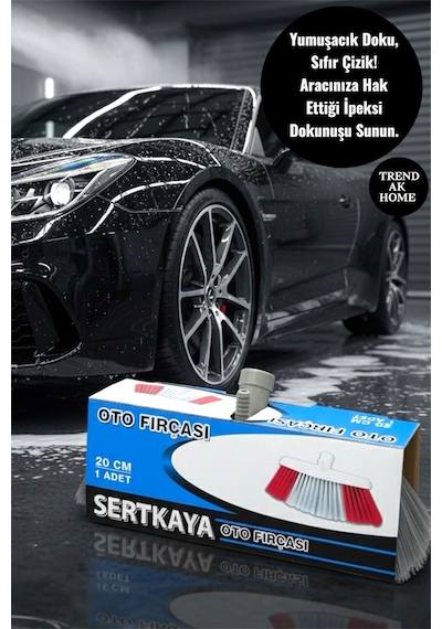3 Lü Oto Yıkama Ve Temizlik Seti Yıkama Fırçası, Tank Bezi, Cam Çekçeği
