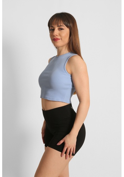 Nature The Brand Ntb Crop Rip Top Light Green, Kadın Spor Crop,kadın Crop,fitness Crop,yoga Crop, Esnek Terletmez SU YEŞİLİ