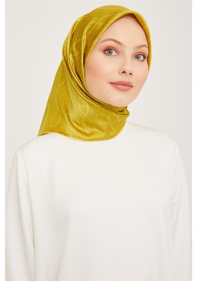 Armine Twill İpek Eşarp 23ya8925 41 Sarı