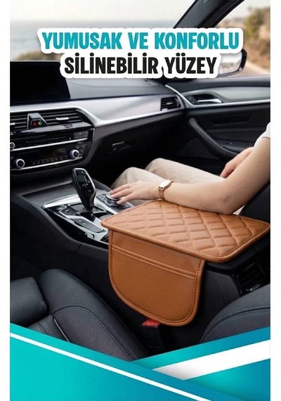 Aston Martin Dbx 707 Uyumlu Cepli Deri Kolçak Minderi Koruyucu Örtü Taba Deri Taba Dikiş