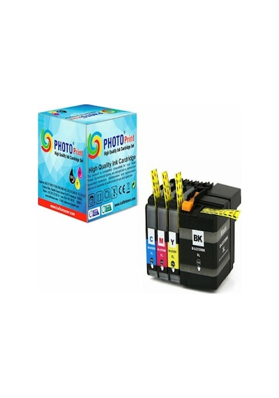 Photo Print MFC-J200 Kartuş Set 4 Renk Takım Uyumlu Yüksek Kapasi