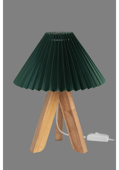 Rino Abajur Tripod Ahşap Ayaklı Pilise/akardeon Şapkalı Masa Lambası - Salon, Yatak Odası, Komodin Üstü Gece Lambası Yeşil Yeşil Rino Abajur Tripod Ahşap Ayaklı Pilise/akardeon Şapkalı Masa Lambası - Salon, Yatak Odası, Komodin Üstü Gece Lambası Yeşil Yeşil