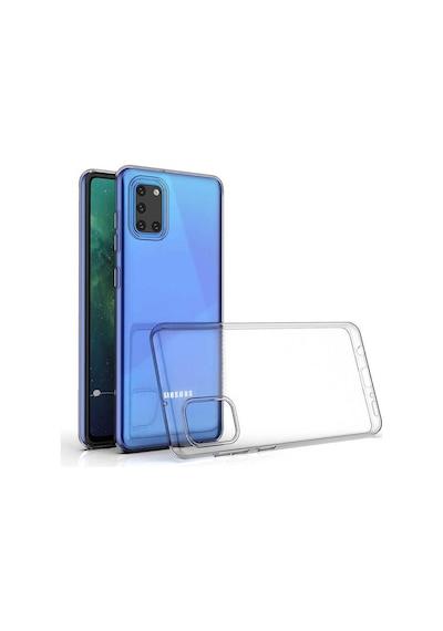Samsung Galaxy Uyumlu A31 Kılıf Şeffaf Silikon Süper