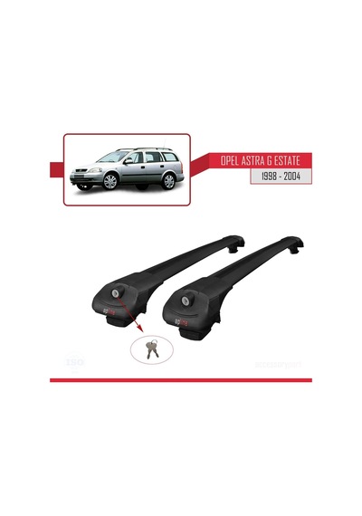 Opel Astra G Sw 1998-2004 Arası İle Uyumlu Ace-1 Ara Atkı Tavan Barı Siyah