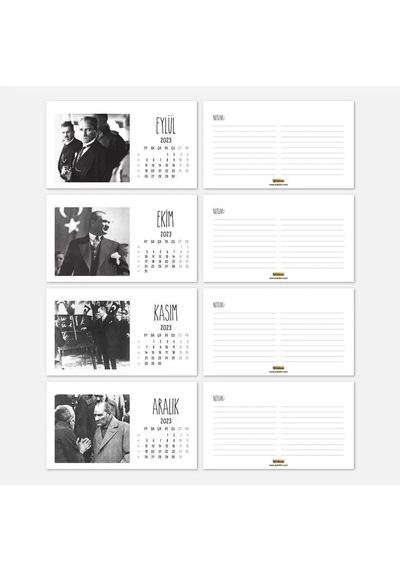 2027 Atatu Rk Takvimi - Atatürk Fotoğraflı 2027 Masa Takvimi