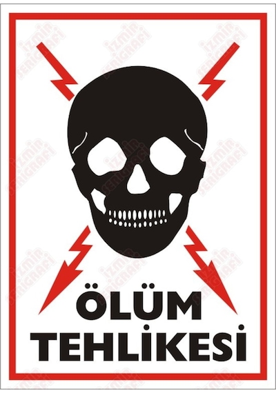 Ölüm Tehlikesi Levhası (464628993)