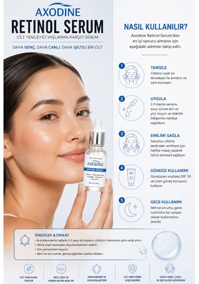 Axodine Cilt Yenileyici Retinol Serum 30 ML
