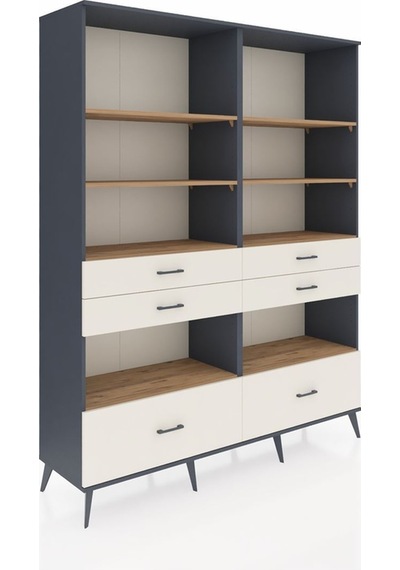 Hyperion Gardrop 8 Raflı 6 Çekmeceli 176x44x221 Antrasit-çam/aytaşı Çam/aytaşı Hyperion Gardrop 8 Raflı 6 Çekmeceli 176x44x221 Antrasit-çam/aytaşı Çam/aytaşı