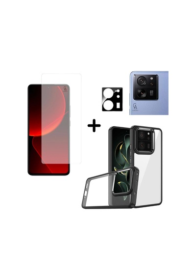 Xiaomi Mi 13t Uyumlu Pastel Renk Telefon Kılıfı Temperli Cam Ekran Ve Kamera Koruyucu