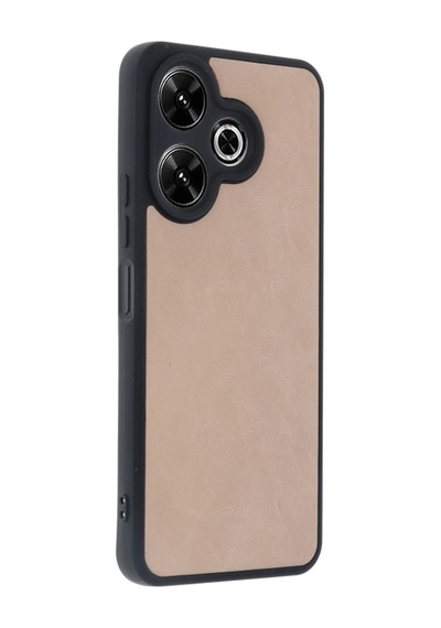 Redmi 13 4g Kılıf Aras Deri Kapak - Pudra İtdark42488