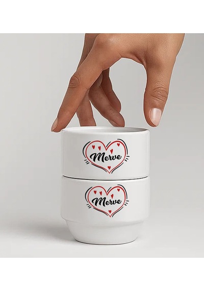 Bk Gift Kişiye Özel İsimli 2li Çerezlik Kase-4 Yeni Ev Hediyesi Önerileri, Misafir Sunum Ürünü, Çay Yanı Kase Kobitmeyencom34789 Bk Gift