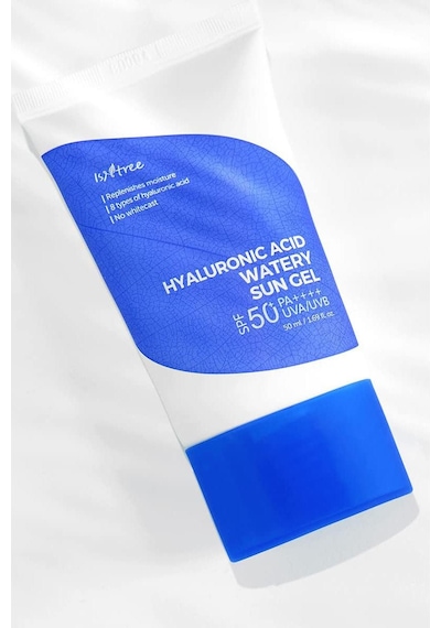 Isntree Hyaluronic Acid Watery Sun Gel 50 Ml Kimyasal Filtreli 8 Tip Hyalüronik Asit İçeren Spf50+ Güneş Koruyucu Bakım Jeli