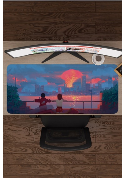 Akira Anime V2 - 90x40 Xxl Gaming Kauçuk Kaymaz Taban Mouse Pad Fare Altlığı