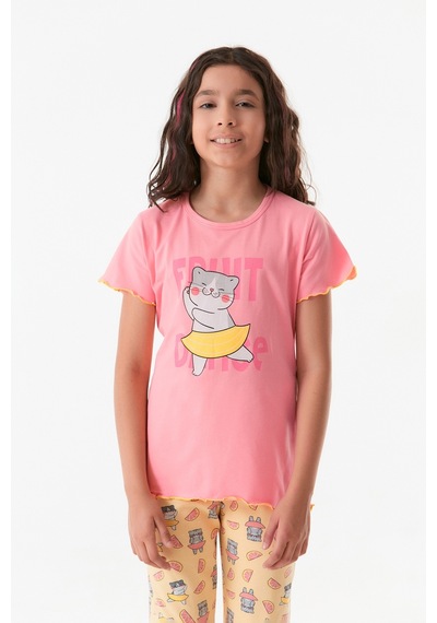 Fullamoda Kedi Baskılı Bisiklet Yaka Kız Çocuk Pijama Takımı 24mıcg631212234-pembe 24MICG631212234-Pembe Fullamoda Kedi Baskılı Bisiklet Yaka Kız Çocuk Pijama Takımı 24mıcg631212234-pembe 24MICG631212234-Pembe
