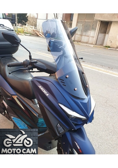 Motocam Arora Max T Ön Cam 2022-2026 Model 55cm Füme Renkli 4mm Kısa