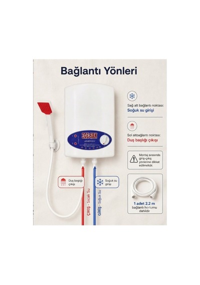 Elektrikli Şofben Anadolu - Kurulum Yönlendirmesi