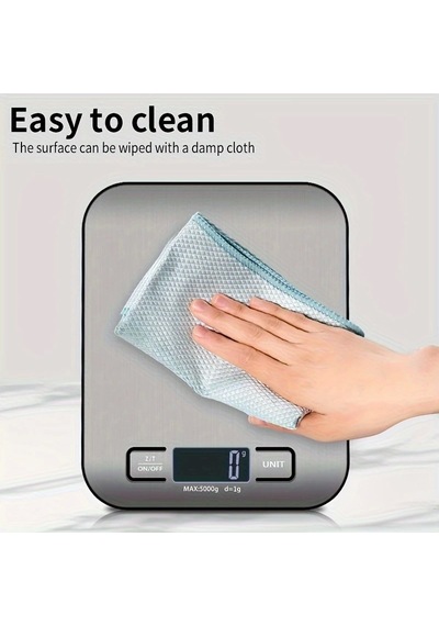 Dijital Mutfak Terazisi Paslanmaz Çelik Elektronik Lcd Ağırlık 5 Kg Ölçeklii Pişirme Ölçü Aleti Lisinya Diğer