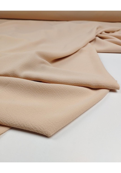 Somon İle Küllü Pembe Arası Renkte İnce Tiril Tiril Çok Dökümlü Ve Akışkan Kobe Krep Şifon Dokuma Kumaş Elbise Etek Bluz Çok Güzel Olur En: 150 Cm-10157 10