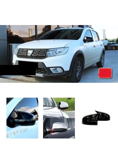 Dacia Duster 1 FL Batman Yarasa Ayna Kapağı Piano Black / 2010-2017