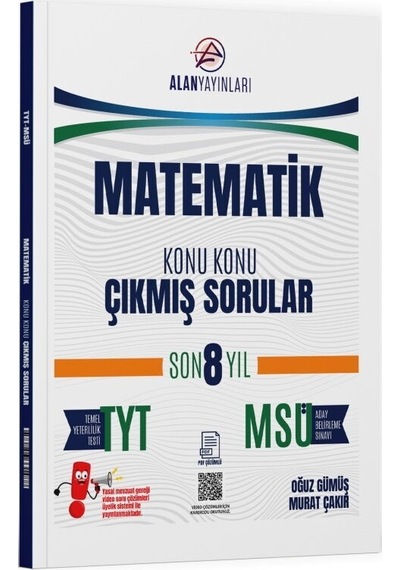 Tyt Msü Matematik Konu Konu Çıkmış Sorular Son 8 Yıl Alan Yayınları
