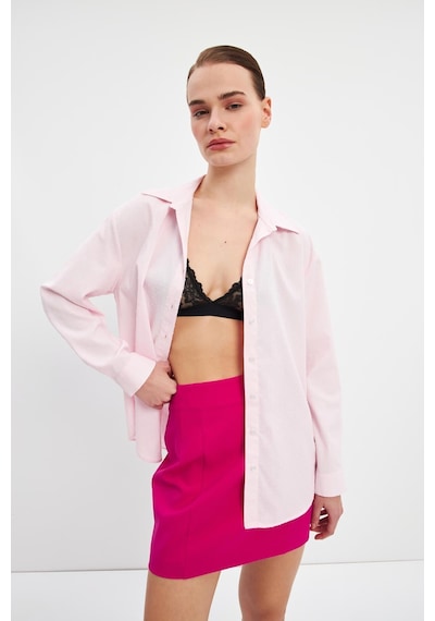 Stella Pulvis Pembe Basic Gömlek Pembe