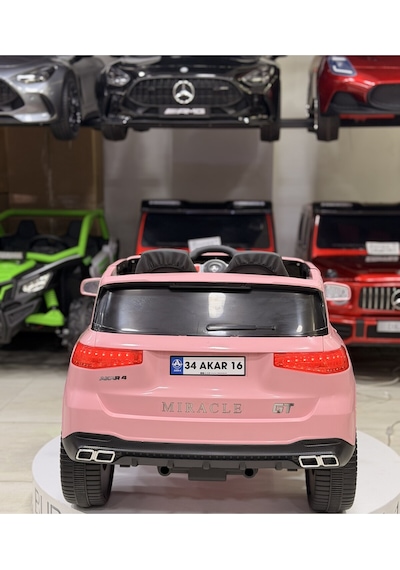 Maserati Akülü Araba 0-6 Yaş Özel Plaka Hediye Pembe