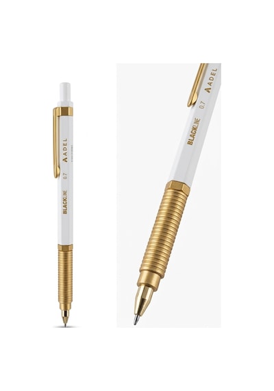 Blackline White Edition Versatil Kalem 0.7mm Altın