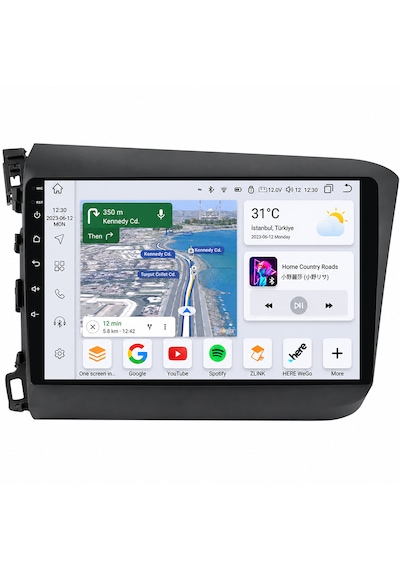 Honda Civic Fb7 2012-2015 Uyumlu 4gb Ram 64gb Android Navigasyon Multimedya Tesla Ekran Android Teyp Double Teyp Kablosuz Carplay Android Auto Bluetooth Wifi Gps Geri Görüş Kameralı 9" Honda Civic Fb7 2012-2015 Uyumlu 4gb Ram 64gb Android Navigasyon Multimedya Tesla Ekran Android Teyp Double Teyp Kablosuz Carplay Android Auto Bluetooth Wifi Gps Geri Görüş Kameralı 9"