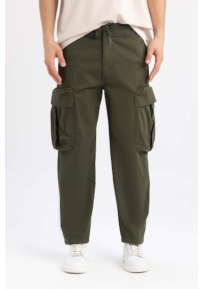 Defacto Gabardin Pantolon Rustik Loose Fit Kargo Cepli B8606AX23WNKH341 Haki Defacto Gabardin Pantolon Rustik Loose Fit Kargo Cepli B8606AX23WNKH341 Haki