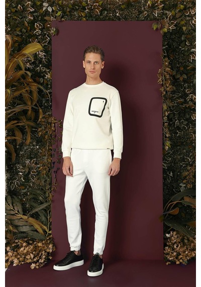Efor P 1140 Slim Fit Ekru Spor Pantolon Ekru