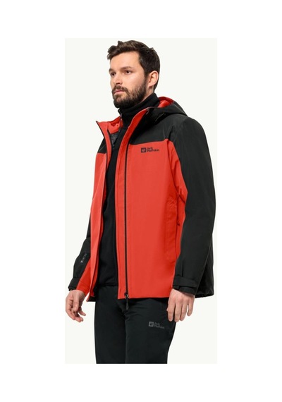 Jack Wolfskin Jack Wolfskın Taubenberg 3ın1 Jkt M Erkek Mont Jck1115311-2193 Kırmızı