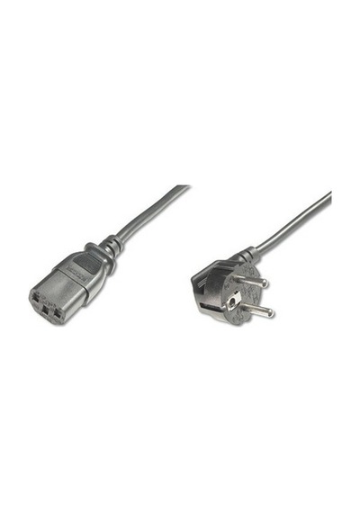 Assmann Ak-440100-025-s Güç Kablosu, Schuko 90 Derece Açılı Erkek - C13 Dişi, 2,5 Metre, H05vv-f3g 1