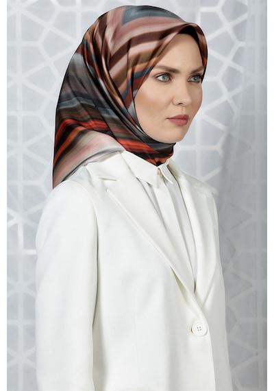 Armine Özel Nostalji Serisi Twill İpek Eşarp Modelleri 8237D-02