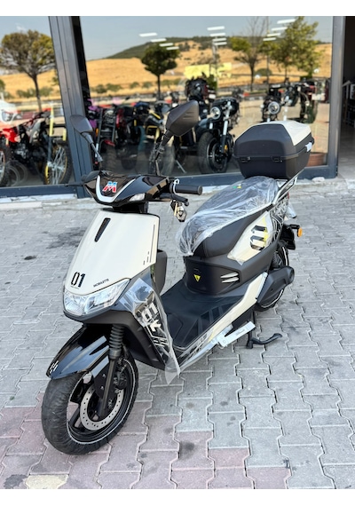 Mobilette Tiger 12000 2024 Elektirikli Motosiklet Krem