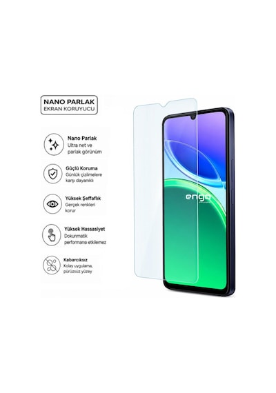 Vivo Y05 Ekran Koruyucu 6.74 İnç 9h Nano Parlak