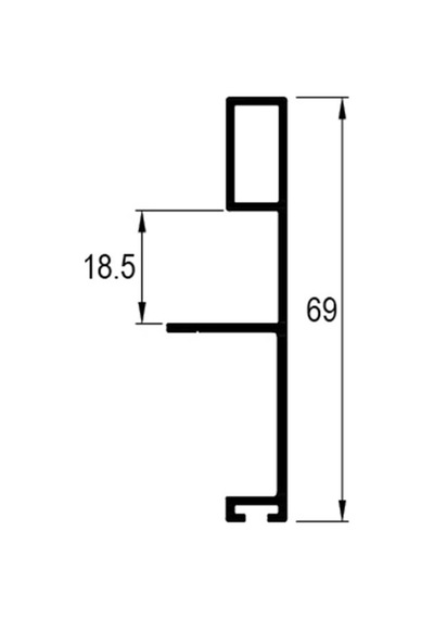 Albatur 8200 Alüminyum Cumba Kulp Profili 18 Mm Parlak 270 Cm 505625178