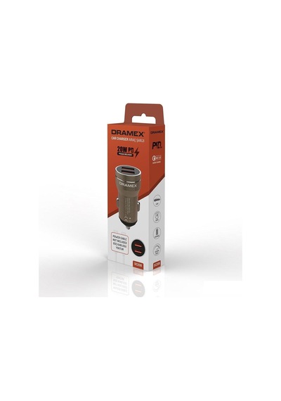 Dramex Dc20b 20w Pd Çift Usb Girişli Metal Araç Şarj Başliği
