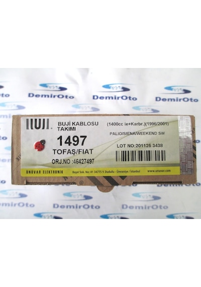 46427497 Buji Kablosu Takım 1,4 8.V. Palio-Siena UNUVAR