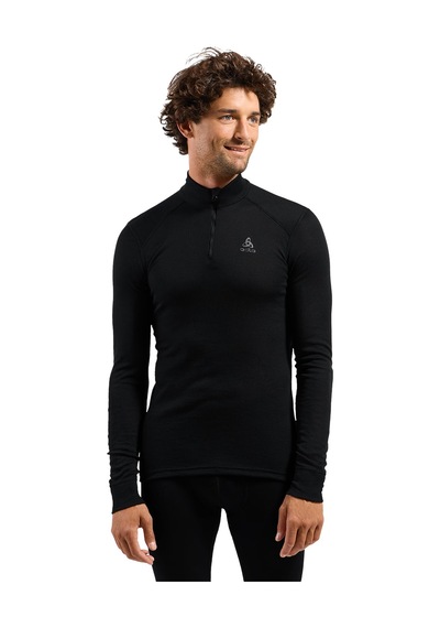 Odlo Odlo Active Warm Bl Top Turtle Neck L/s Half Zip Erkek Siyah İçlik Üst 6000 Siyah
