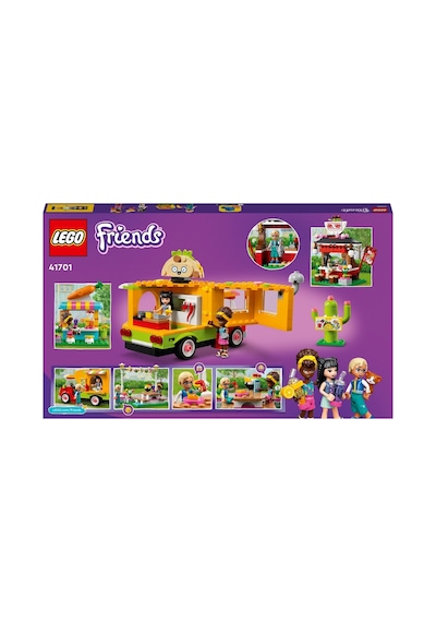 Friends Sokak Lezzetleri Pazarı Yapım Seti 41701 Çocuklar İçin 3 Mini Bebek Figürü İçeren Yaratıcı Oyuncak Yapım Seti 592 Parça