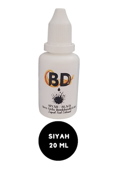 Bd 6'lı Sıvı Gıda Boyası Seti 20 Ml Lacivert, Bordo, Kahve, Mor, Siyah, Fuşya