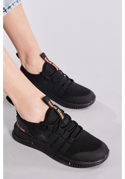 Tonny Black Rahat Kalıp Şeritli Bağcıklı Unisex Siyah Spor Ayakkabı Tbqnt-0 Siyah