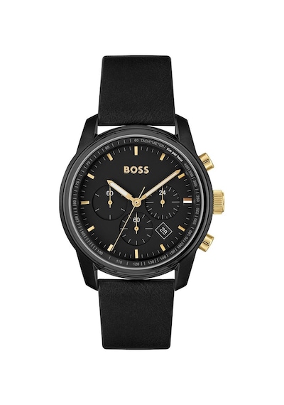 Hugo Boss HB1514003 Deri Siyah 44 mm Erkek Kol Saati