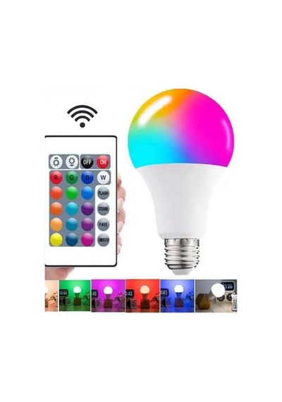 Ayarlanabilir Parlaklık Rgb Led Ampul Beyaz Lamba Ve Renkli Ampul Renkli