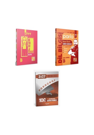 2027 2027 Benim Hocam Tyt Biyoloji + Türkçe Kpss Msü Parla Dil Bilgisi Konu Özetli Konu + Ankapade 3'lü Set