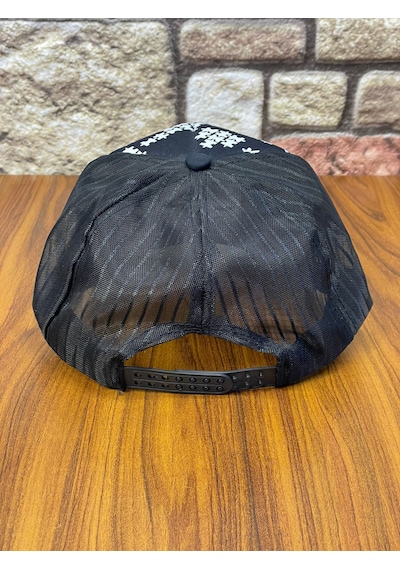 Hamze Trucker Model Baskılı Hafif Yazlık Beyzbol Cap Şapka Siyah-Füme