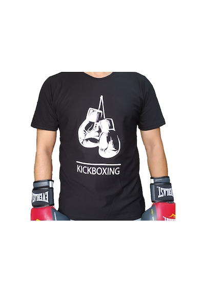 Aksaspor Leon Gloves Kickboxing Tişört Siyah Kickboks Tişörtü Byl1101Bk