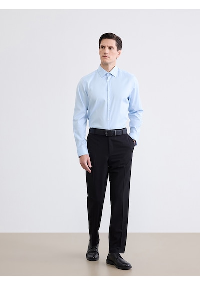 Lcw Busıness Mavi Slim Fit Armürlü Erkek Gömlek