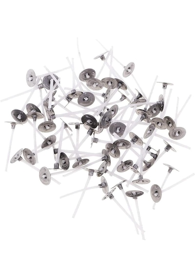 Tealight 35 mm Mum Fitili – 100 Adet Metal Tabanlı Kısa Fitil