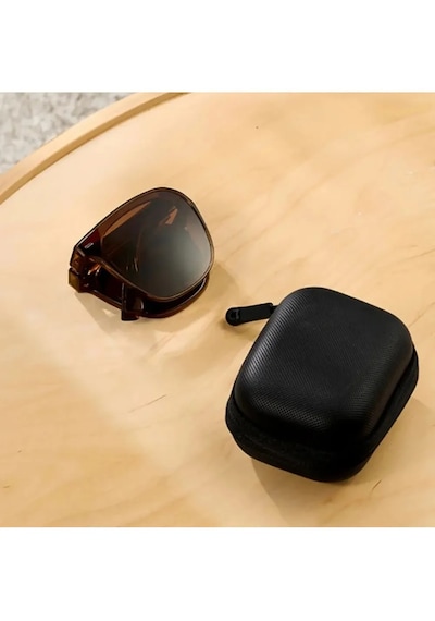 Mijia Katlanabilir Polarize Güneş Gözlüğü Uv400 8 Katmanlı Oar Kaplama Tac Lens Tr90 Amber Kahverengi Unisex Mjta01lm
